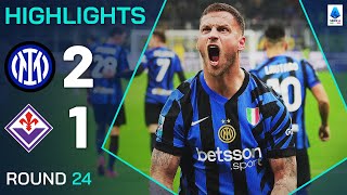 INTER-FIORENTINA 2-1 | HIGHLIGHTS | Arnautovic Winner Ignites Scudetto Race! | Serie A 2024/25