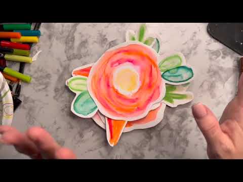 How To Blend Markers Like Watercolor | Easy DIY Easter Banner   SD 480p