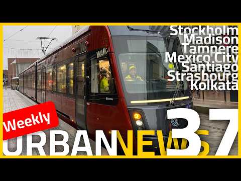 Cycling bridge in Stockholm | Biggest solar plant in Mexico | Kolkata stops trams | Urban News 37