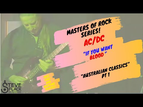 Masters Of Rock! Guitar Lesson - ACDC "If You Want Blood" (Australian Guitar Magazine)