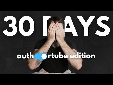 I tried YouTube for 30 days & Here's What I Learned (Authortube Edition ✍️)