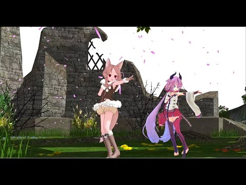 【miko ooka 櫻歌ミコ キレ(2018) x  鳴花ヒメ meika hime 】Liar うそつき【UTAU x Vocaloid カバー 】+MMD