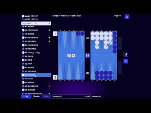 望月さんとの対戦を振り返る【バックギャモン/BackGammon】