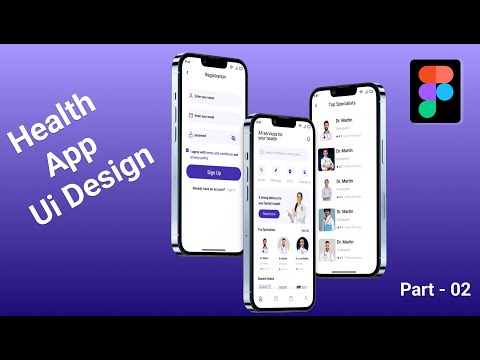 Doctor App Ui Design in Figma | Figma Tutorial - Part 2