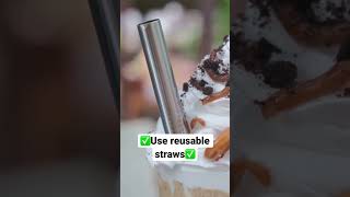 Swap to reusable straws #noplastic #greenliving #reusable #ecofriendly #sustainability