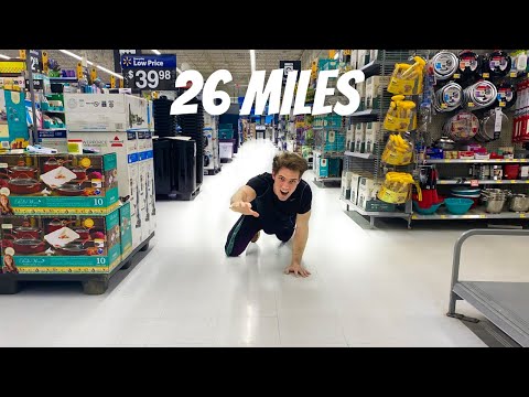 I Walked a Marathon inside Walmart