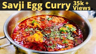 Savji Egg Curry | Savji Egg Sherva recipe | Anda Curry Viju’s Eat in