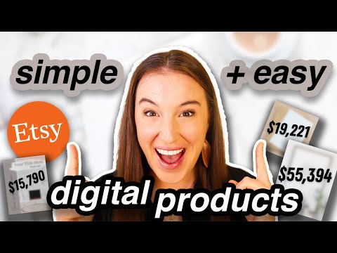 3 BASIC + EASY Etsy Digital Products that will ACTUALLY SELL 💰