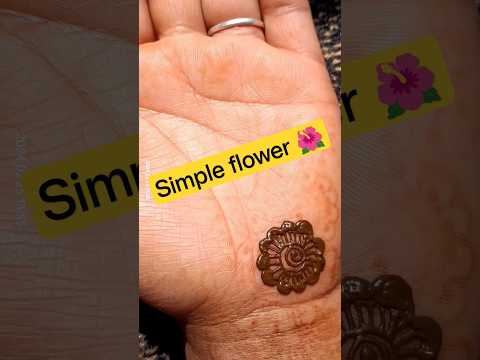 👍simple and easy mehandi design 👍 🌿।।mehandi design #flower #shorts #mehandi