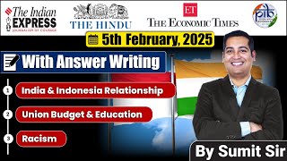 5 February 2025 | Editorial Discussion | Racism, Education budget, Indonesia, AI Race