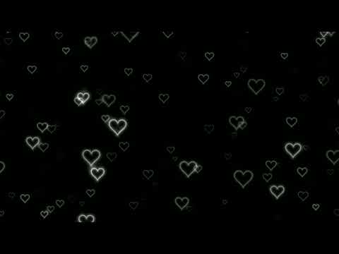 White Neon Flying Hearts Background | Hearts Background| 3-Hour 4k Screensaver