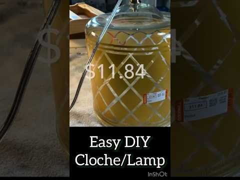 Creating a Combination Cloche/Lamp #shorts