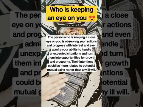 Who is keeping a close eye on you 👁️🤯😲#tarot #shortsviral #love #stalking #crush