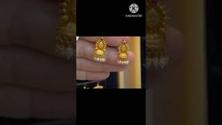 🤩latest daily wear gold earrings designs #viral#fashion#goldjewellery#gold#women