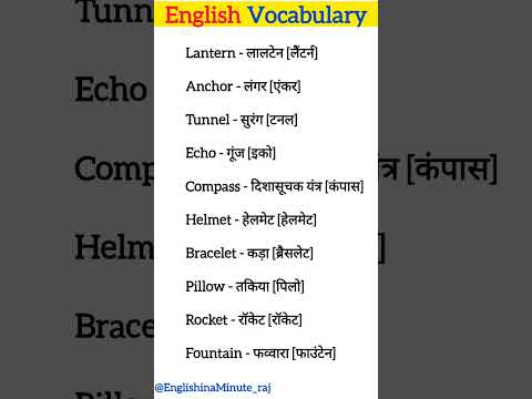 Daily Use English Vocabulary | spoken english learning videos | English Speaking Practice #shorts