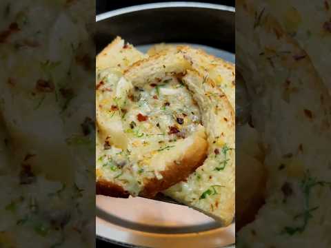 Flower Cheese Garlic Bread 😋 #2minsnack #quickrecipe