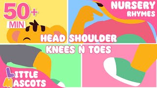 ✨Head Shoulder Knees and Toes + Months Of The Year + more Little Mascots Nursery Rhymes & Kids Songs