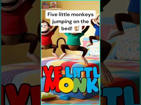 Five Little Monkey 🐒 🐒 #shorts #ytshorts