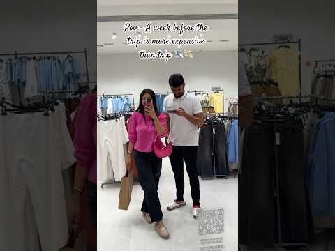 Before a Vacation 😍#shorts #trending #ytshorts #shopping #trip #couplegoals