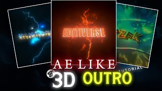 How To Make 3D Outro On Capcut | Full Tutorial 🔥🔥