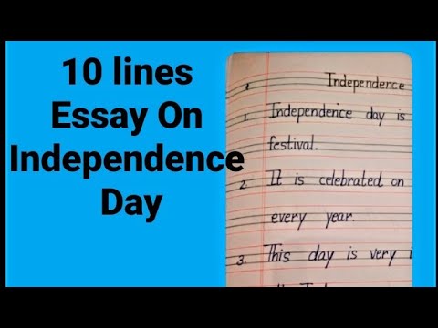 10 lines On Independence Day In English | Independence Day 10 Lines Essay Independence Day Essay |