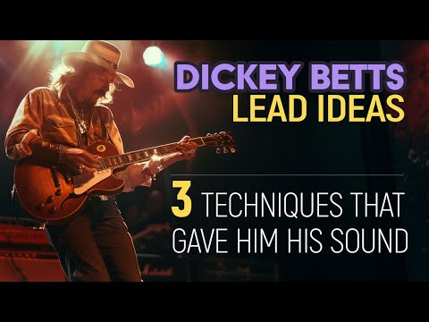 Dickey Betts style lead guitar lesson plus the 3 things that give him his sound. Guitar Lesson EP565