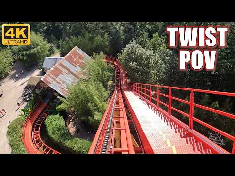 Twist POV (Back Car, 4K 60FPS), Le Pal Mack Spinning Coaster | Non-Copyright