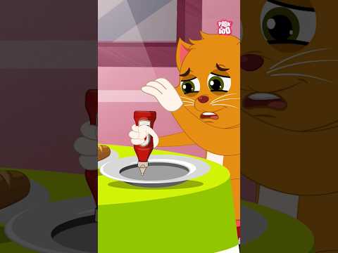 Funny Kitty Trying to Extract Ketchup | Binocs and Kitty Funny Moment #ketchup #funnykittens #binocs