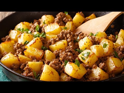 Just add minced meat to the potatoes! And the result will be fantastic!