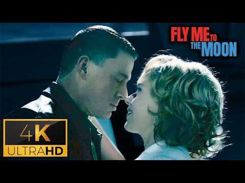 Fly Me To The Moon Scarlett Johansson And Channing Tatum Romantic Scene