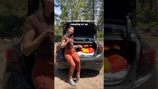 Super simple no build sedan car camping setup in my mazda3 sedan #carcamping #solocamping #camping