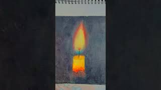 candle#art oil pastel #art #inspiration from Shikha Sharma#Tanishka ❤️