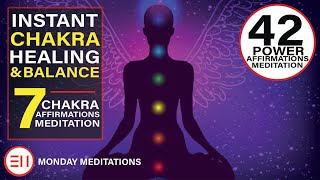 42 Affirmations Meditation to Heal and Balance Your 7 Chakras | Extremely Powerful!!