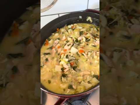 Turkey soup for the soul #cooking #cookingchannel #easyrecipe #recipe #dinner #cookingvideo