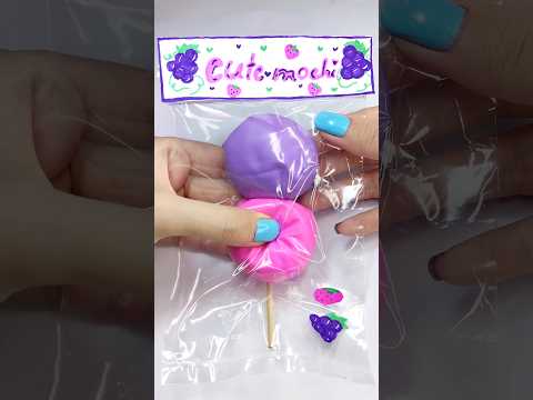 easy to make squishy mochi🍡💗 #shorts #art #diy #squishy #howto