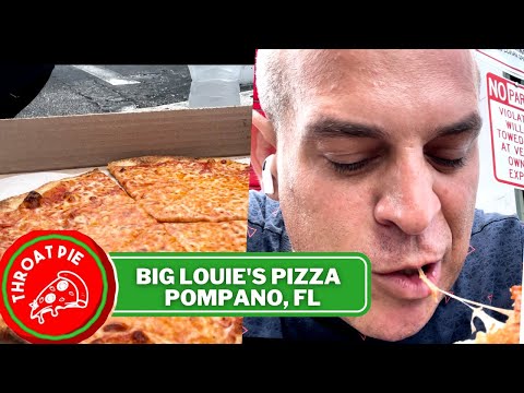 Throat Pie Pizza Review -Big Louie's pizza, pompano beach, Florida