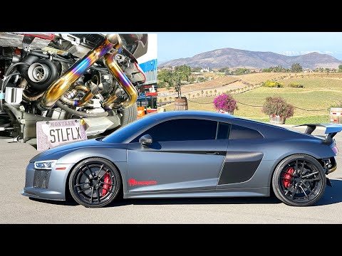 My 1400HP Twin Turbo R8 vs C8, Aventador, Ferrari, R8