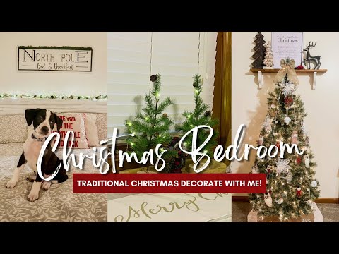 🎄CHRISTMAS DECORATE WITH ME 2023 | COZY CHRISTMAS IN THE BEDROOM | Christmas decor ideas🎄