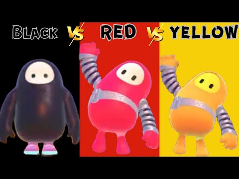 GAME CRASHED! FALL GUYS BLACK VS RED VS YELLOW WITH SUBSCRIBERS! E1611