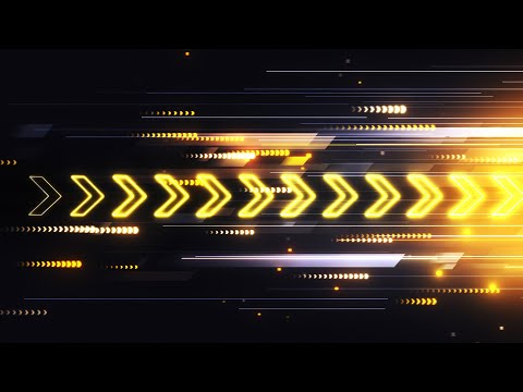 Speed Movement Futuristic Esports Neon Gold Arrows Background video | Footage | Screensaver