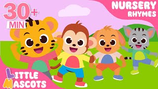 Head Shoulder Knees & Toes + The More We Get Together + more Little Mascots Nursery Rhymes