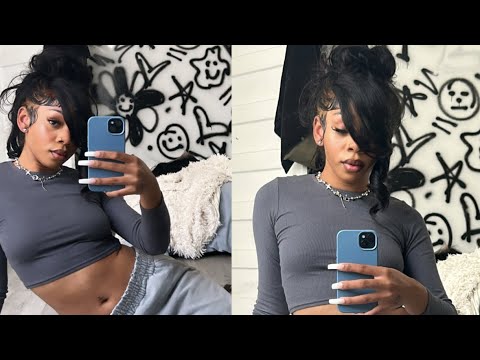 hair vlog: attempting my first updo wig install | ft. ishow hair