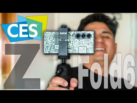 Vlogging On Samsung Galaxy Z Fold 6 CES Day 1!