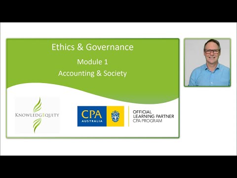 CPA EG Module 1 Part A: Professions