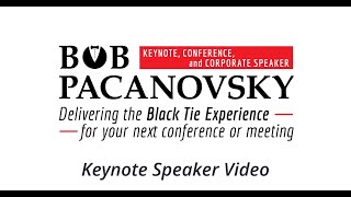 Bob Pacanovsky, Black Tie Experience-  Speaker Demo Video