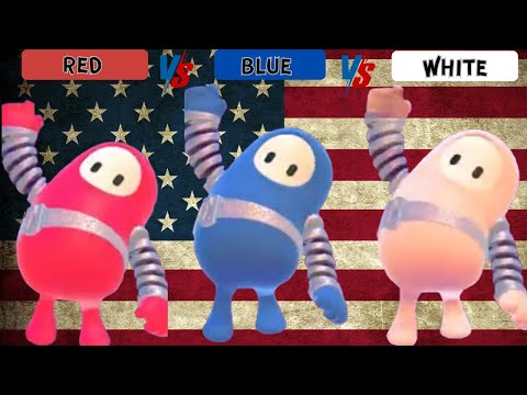 FALL GUYS RED VS BLUE VS WHITE WITH SUBS! E1618