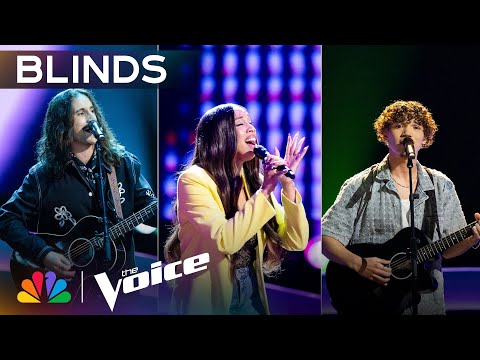 Aaron Rizzo, Kameron Jaso and Nell Simmons Chase Their Dreams | The Voice Blind Auditions | NBC