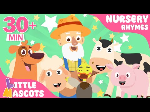 ✨Old MacDonald Song | Animal Songs + more | Little Mascots Nursery Rhymes for Kids