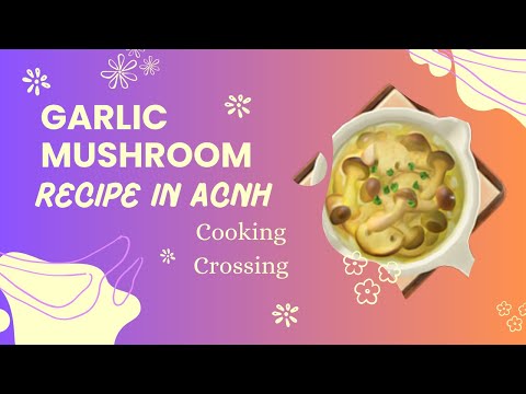 ACNH Recipe: Garlic Mushrooms-Champiñones al Ajillo #acnhcommunity #cookingcrossing #animalcrossing