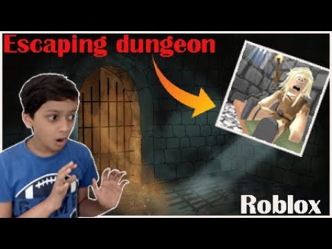 Playing escape the dungeon obby in Roblox!!!